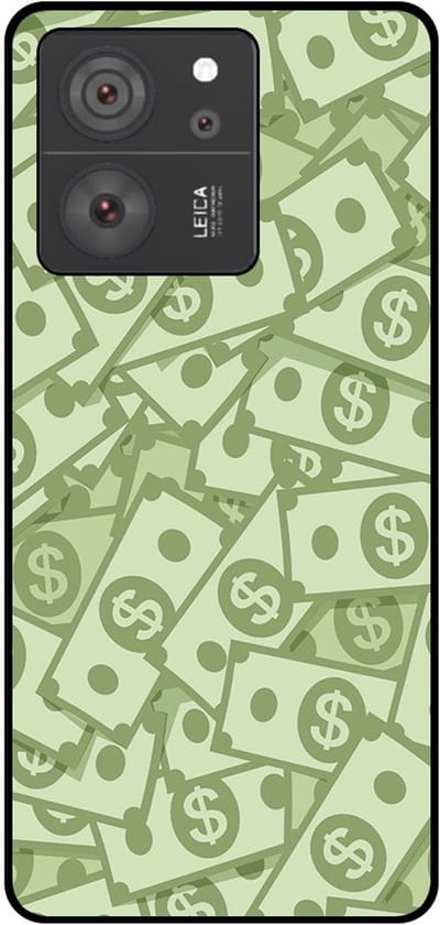 Smartphonica Telefoonhoesje Geschikt voor Xiaomi 13T / 13T Pro met Geld Opdruk - TPU Backcover Case With Money Design geschikt voor Xiaomi 13T;Xiaomi 13T Pro