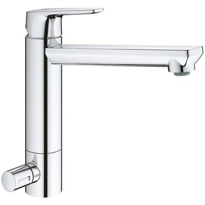 Grohe BauEdge - Keukenkraan met afsluitbare ventiel, chroom 31696000