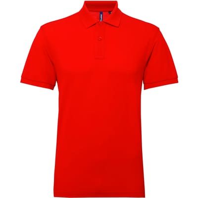 Asquith & Fox Heren Poloshirt met korte mouwen Prestatiemengsel (Kersenrood)