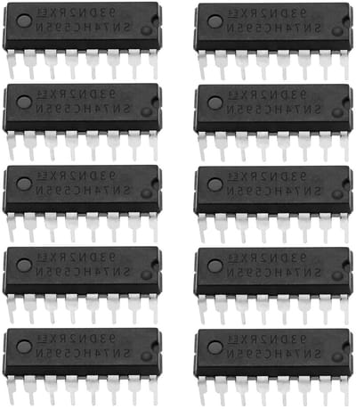50 Stuks 8-Bit Shift Registers SN74HC595N - Seriële Schakelregisters voor Elektronica - Temperatuurbereik -40°C tot 85°C