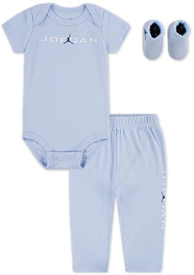 Nike - Jordan Babyset Giftpack 3-Pcs - Blauw - Maat 6-12 Maanden