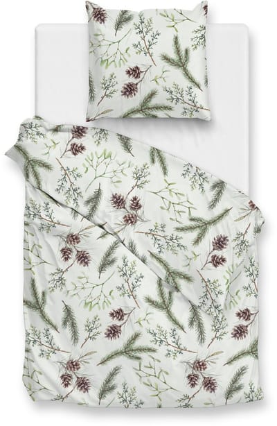 Zohome Pino Dekbedovertrek - Eenpersoons - 140x200/220 cm - Green