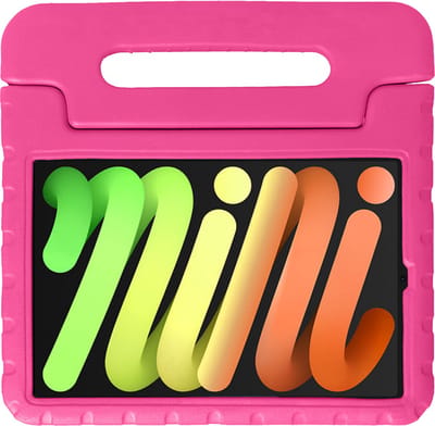 Hoesje - Geschikt voor Apple iPad Mini 7 (2024) - 8.3 inch - 7e Generatie - Kinderhoes Shockproof Bumper - Kidsproof Case - Tablet Hoes - Kinder Hoes Cover - Roze
