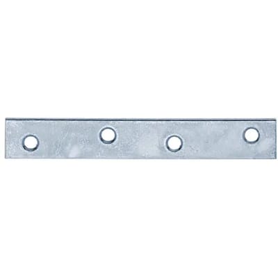 Alberts Verbindingsplaat - Blauw Verzinkt Staal - Afgeronde Uiteinden - 100x15mm