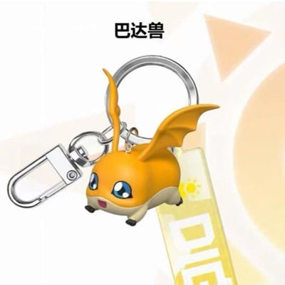 Digimon Adventure Anime Figuren Agumon Gabumon Japanse Anime Verschillende Stijlen Van Leuke Cartoon Anime Karakters Stereo Sleutelhanger orange