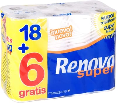 Toiletpapier Rollen - Zacht Papier - Dagelijks Gebruik - 24 Rollen Pakket - 43x23x42.5cm