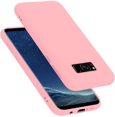 Cadorabo Hoesje geschikt voor Samsung Galaxy S8 PLUS in LIQUID ROZE - Beschermhoes gemaakt van flexibel TPU silicone Case Cover