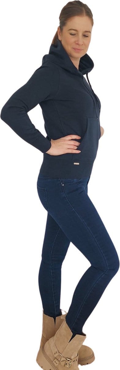 Lively Collection - Trui - Biologisch katoenen trui - sweater - trui met capuchon - XL