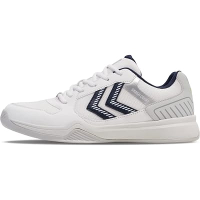Hummel Heren Dames ALL COURT Indoorschoen 228237 9256 BRIGHT WHITE/LUNAR ROCK