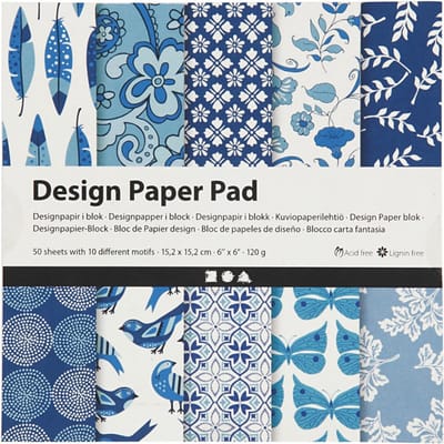 CC Design Papier Blok 15,2x15,2 cm 50 vel