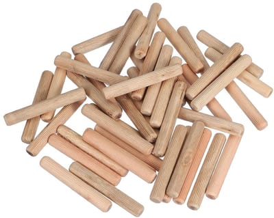 Houten Dowel Pins 12 mm x 80 mm - Rechte Dowel Stokken voor Ambachten, Meubels en DIY Projecten, Hoogwaardige Houtkwaliteit