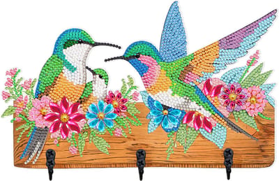 Sleutelrekje - GYG09 - Vogels - diamond painting - compleet pakket - Diamond painting by Wietske