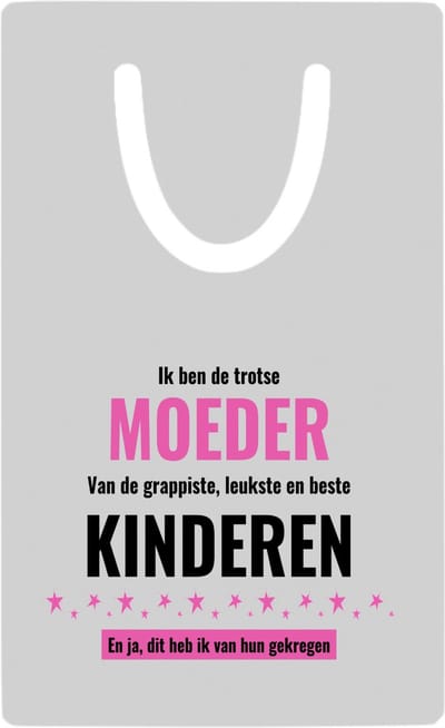 Hacebo® - ik ben de trotste moeder van de grappigste, leukste en beste kinderen, en ja dit heb ik van hun gekregen metalen boekenlegger - de trotste moeder - Moeder cadeautjes - moederdag Bladwijzer boekenleggers - 7.6 cm x 5cm