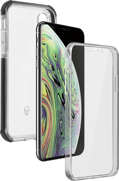 Force Case, Hoesje geschikt voor iPhone XS Max - Urban Full-body Semi-hardcase, Transparant