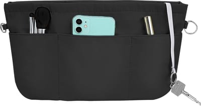 Tasorganizer met 13 vakken, waterafstotend nylon, zwart, M
