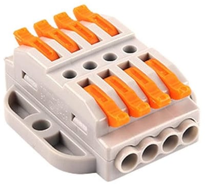 Draadstootverbinder 2 tot 12-polig, compacte verbindingsklem voor 0,08-4 mm², snel en veilig klemblok voor elektrische verbindingen