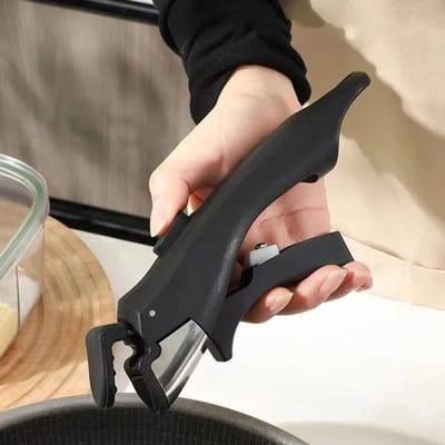 WiseGoods Luxe Afneembare Handgreep 19cm - Handgrepen Hittebestendig Voor Pannen / Potten & Bakplaten - Koken - Keuken Tool Zwart