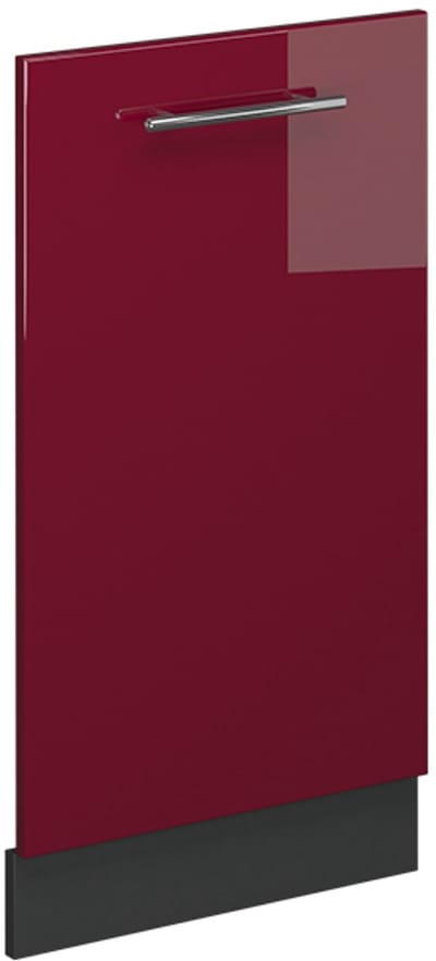 Vicco Fame-Line Vaatwasserfrontpaneel – 45 cm zonder werkblad Bordeauxrode hoogglans