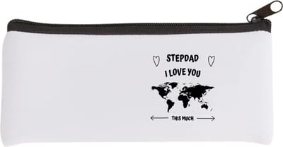 Akyol - stepdad i love you this much Etui - Vader - geweldige stiefvader - liefste stiefvader - verjaardag - cadeau - kado - bedankje - geschenk - 20 bij 9 cm