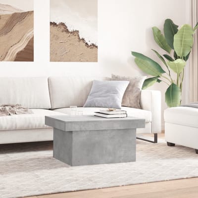 vidaXL - Salontafel - 100x55x40 - cm - bewerkt - hout - betongrijs