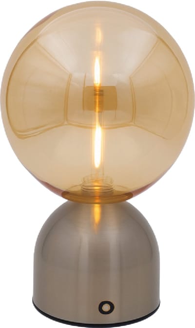 Luxus Europe - Tafellamp Touch Lina Zilver - Draadloze LED Tafellamp Binnen - USB-C Oplaadbaar - Touchbediening - Dimbaar - 3 Lichtkleuren