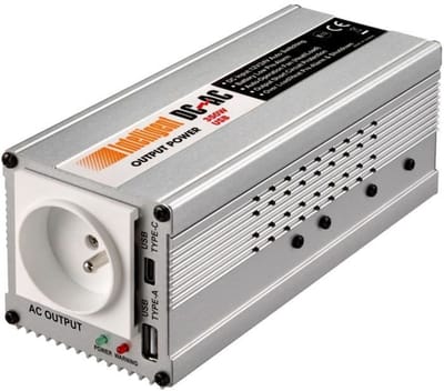 Spanningsomvormer - THOMSON - Auto 12/24/220 V - 350 W - USB-A + USB-C poorten