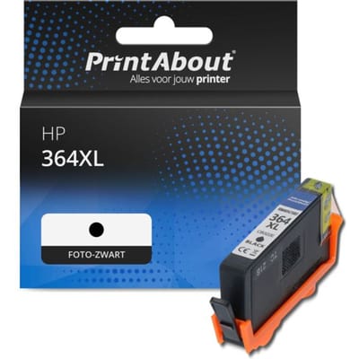 PrintAbout huismerk Inktcartridge 364XL (CB322EE) Foto-zwart Hoge capaciteit Geschikt voor HP