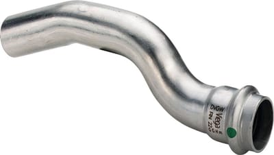 Viega Sanpress Inox-overgangsboog, d 15mm staal roestvrij Model 2327, 452926