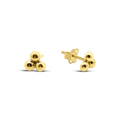 New Bling 9NBSAM-G230283 Gouden Oorknopjes Bolletjes - 6,1x5,6mm - 14 Karaat - Goud
