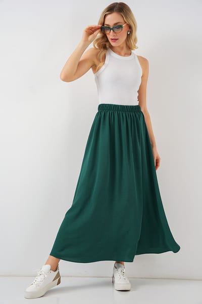 Maxi Rok met Elastische Taille