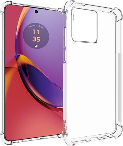 Coverup Hoesje - Geschikt voor Motorola Moto G84 Hoesje - Coverup TPU Back Cover met AirBag Corners - Transparant