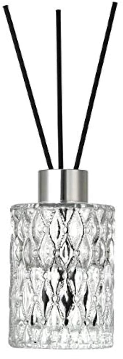 Dailygoods- Diffuser Fles 150 ml - Glazen Container - Aromatherapie - DIY Vervangset - Etherische Oliën - Zilveren Dop - Stevig en Duurzaam - Geurstokjes