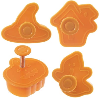 Koekjessnijders Halloween 4 stuks - Vormen - Uitsteekvorm - Cookie - Cutter - Uitsteekvormpjes - Koekjes - Bakken - Koekjessnijder