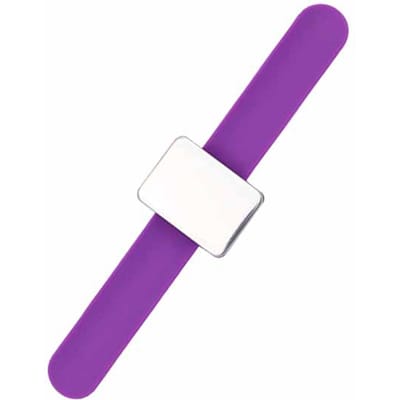 Magnetisch Naaldkussen Siliconen Pols Naaldkussen Veilig Armband Naaldkussen Opbergruimte Naaiden Spelden Polsband Speldenhouder 7 Kleuren Praktisch Gebruik paars