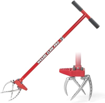 3-in-1 Tuin Hand Tiller - Cultiveren, Losmaken, Beluchten en Onkruid Wieden