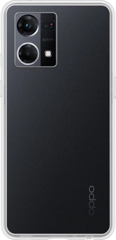 Hoes - Geschikt voor OPPO Reno 7 - Sterk & Shockproof - Hoesje Cover - Siliconen Case - Transparant