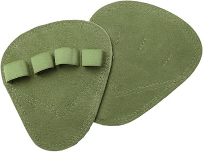 Fitness Grip Pads - Trainingshandschoenen - Gewichtheffen Krachttraining - Verhoogt Grip Maximaliseert Effect - 19 x 14 cm - Groen