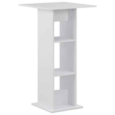 vidaXL - Bartafel - 60x60x110 - cm - wit