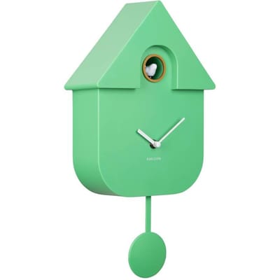 Karlsson Koekoeksklok Modern Cuckoo - Groen - 8.5x21.5x41cm - Wandklok Scandinavisch