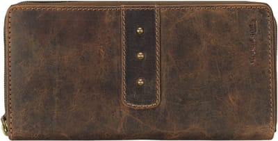 Greenland Nature Klassieke portemonnee leer 19 cm - Dames - Horizontaal - brown