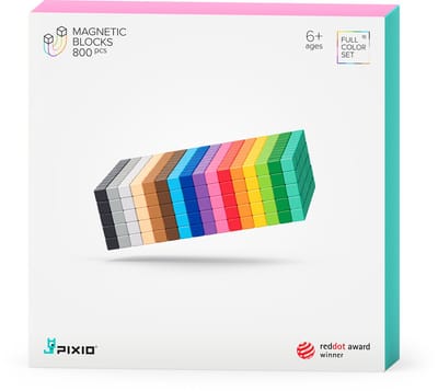 Pixio Magnetic Blocks - 800 stuks - 16 kleuren - Magnetische blokjes