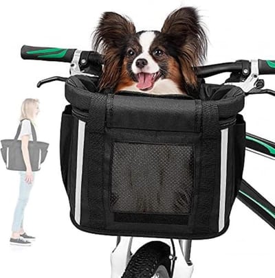 Lexium Fietsmand Hond - Hondenmand Fiets - Fietsmand Hond Voorop - Fietstas Hond Voorop - Fietsmand Hond Elektrische Fiets