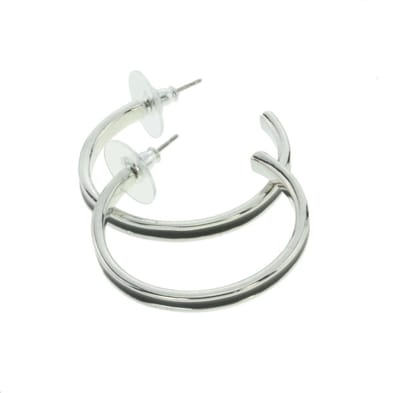 Behave - Oorbellen - Glanzende oorstekers in ringvorm - casual chic