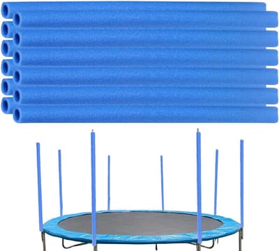 Trampoline Paalhoezen - Veiligheidshulzen - Trampoline Veiligheid - Schokabsorberend Schuim - 40 cm Lengte - Blauw