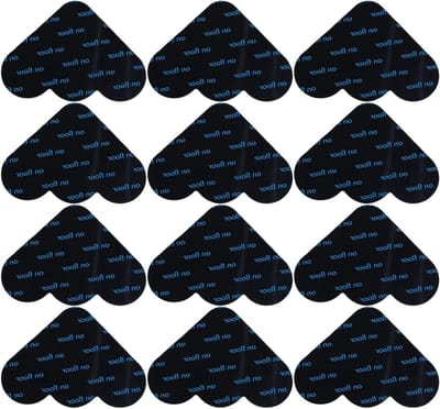 Tapijt Klemmen - Antislip Pads - Vloer Beschermen - Herbruikbaar & Wasbaar - 12 Stuks - Zwart