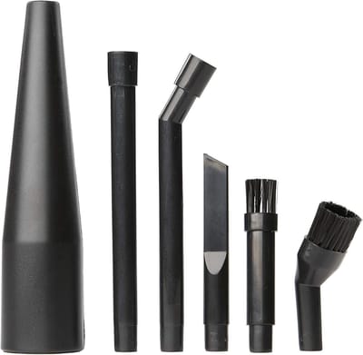 Stofzuiger Accessoires Set - Mondstukken Kit - Detail Reinigen - 6-Delig Veelzijdig - 31 cm slang - Zwart
