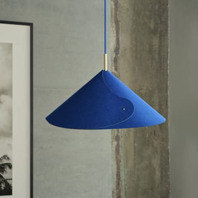 OSRAM Decor Flip Hanglamp E14 Blauw 500mm, Hanglamp, Vilt, Staal, met verstelbare lampenkap