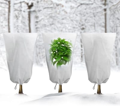 Set van 3 Fleece Beschermhoezen voor Planten 80 x 120 cm - Herbruikbare Tuin Fleece Jassen voor Vorstbescherming van Potplanten en Struiken