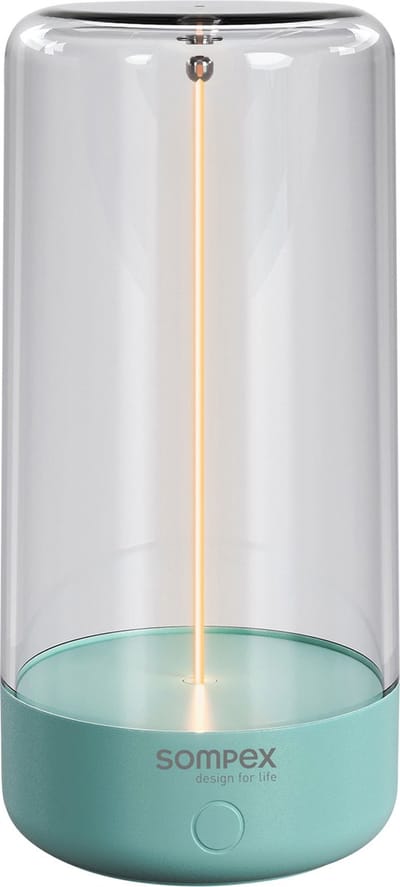 Sompex Pulse magnetische Sfeerlamp turquoise - indoor / outdoor / voor binnen en buiten / oplaadbaar / dimbaar