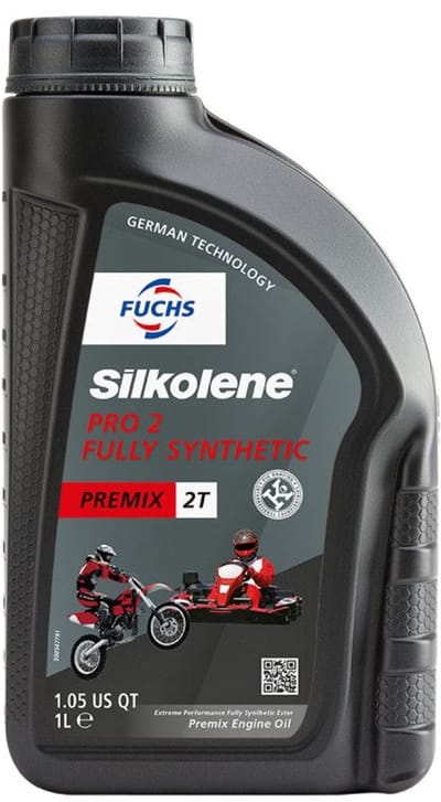 Silkolene Pro KR2 Castor Ester Synthetic 2T SAE 30 Karting Engine Oil 1L 1 Liter